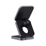 Terra RCS recycled aluminium foldable 3 in 1 15W charger - Image 5