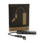 Terra RCS recycled aluminium hub with 3 USB ports - Image 3