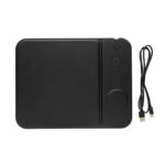 Swiss peak RCS recycled PU 15W 3 in 1 charging mousepad - Image 5
