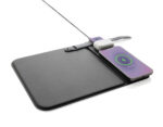 Swiss peak RCS recycled PU 15W 3 in 1 charging mousepad - Image 2