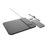 Swiss peak RCS recycled PU 15W 3 in 1 charging mousepad - Image 3