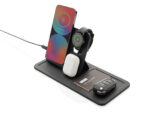 Swiss Peak 3 in 1 RCS recycled PU wireless charger desk tray - Image 2