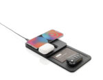 Swiss Peak 3 in 1 RCS recycled PU wireless charger desk tray - Image 3
