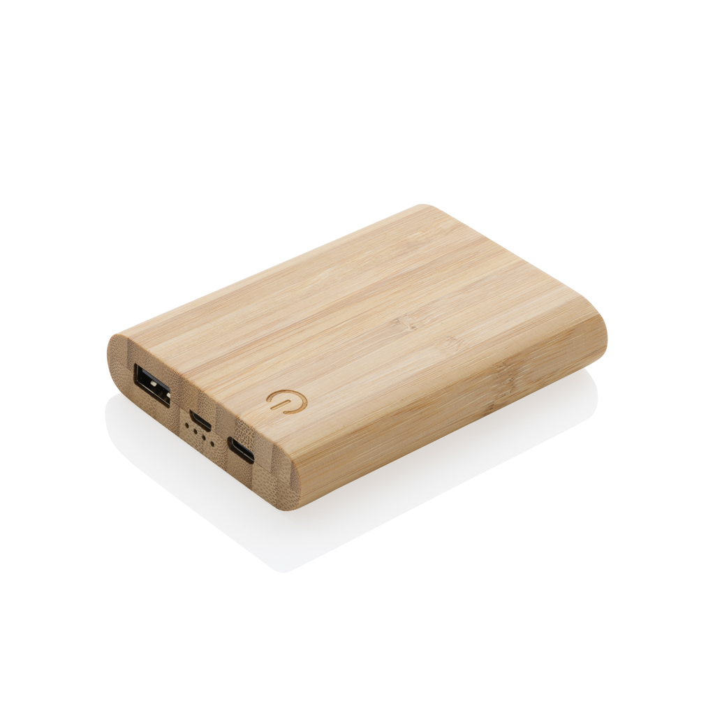 P322.259__B_1__a099f52b9e824b6eb07609e5e1b81300 Bamboo 5.000 mAh powerbank - Image 1
