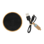 RCS recycled plastic and bamboo 3W wireless speaker - Image 3