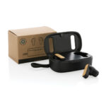 RCS recycled plastic & bamboo TWS earbuds - Image 9