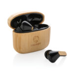 Bamboo TWS earbuds with RCS recycled plastic - Image 4