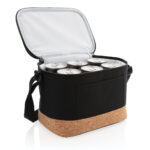 Two tone cooler bag with cork detail - Image 2