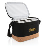 Two tone cooler bag with cork detail - Image 4
