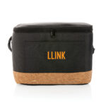 Impact AWARE™ XL RPET two tone cooler bag with cork detail - Image 6