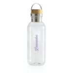 RCS RPET bottle with bamboo lid and handle - Image 6