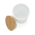 GRS certified recycled PP mug with bamboo lid - Image 5