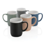 Ceramic mug with white rim 300ml - Image 4