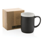 Ceramic mug with white rim 300ml - Image 6