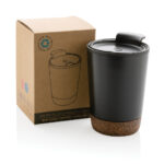 RCS Recycled stainless steel cork coffee tumbler - Image 2