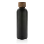 Wood RCS certified recycled stainless steel vacuum bottle - Image 2
