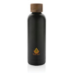 Wood RCS certified recycled stainless steel vacuum bottle - Image 4