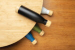 Vacuum stainless steel bottle with bamboo lid and bottom - Image 7
