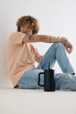 Cube RCS certified recycled steel mug 800ml - Image 13
