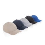 Milo AWARE™ recycled heather 6 panel cap 200gr - Image 4