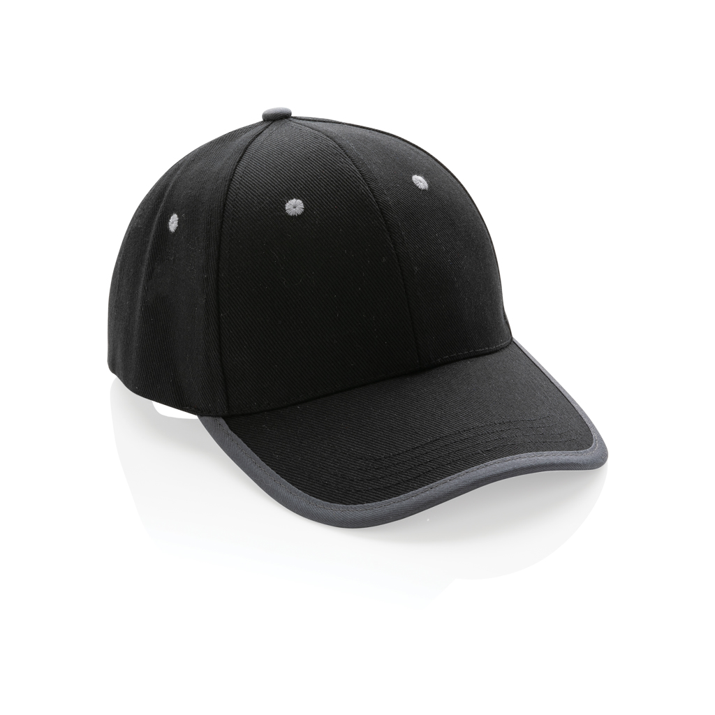 P453.361__B_1__3eea7a906e5d4717999788b08a4b9301 Impact AWARE™ Brushed rcotton 6 panel contrast cap 280gr - Image 1