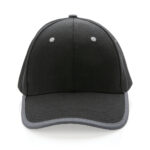Impact AWARE™ Brushed rcotton 6 panel contrast cap 280gr - Image 2