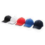 Impact AWARE™ Brushed rcotton 6 panel contrast cap 280gr - Image 9