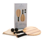 Wooden frescobol tennis set - Image 6