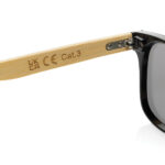 Prism RCS recycled plastic sunglasses with bamboo frame - Image 4