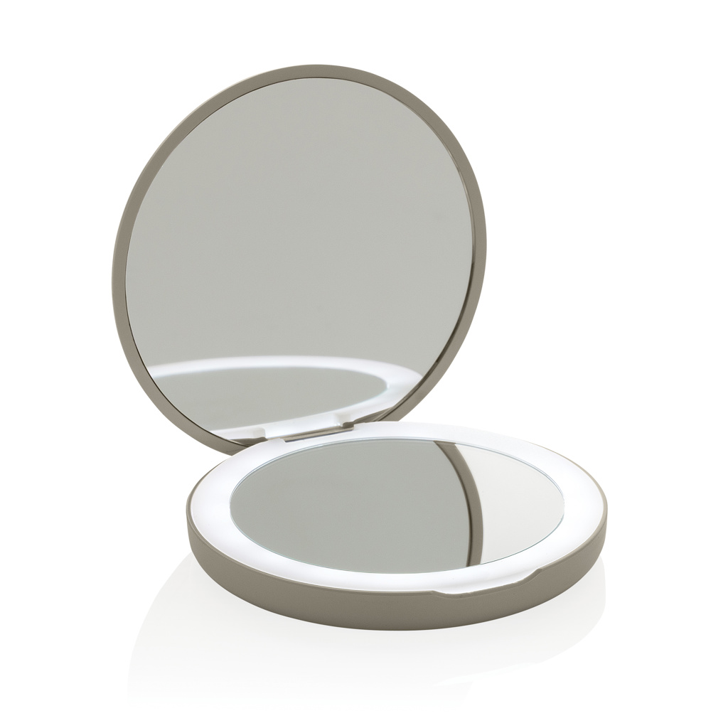 P457.0319__B_1__b3cb26de86ad47039e920e0e181faa7a Lumora RCS recycled plastic LED re-chargeable make-up mirror - Image 1