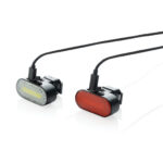 Lumino RCS recycled plastic USB re-chargeable bike light set - Image 4