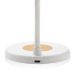 Zenara RCS recycled plastic and cork 15W wireless desk lamp - Image 4