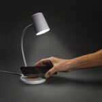 Zenara RCS recycled plastic and cork 15W wireless desk lamp - Image 7