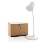 Zenara RCS recycled plastic and cork 15W wireless desk lamp - Image 11