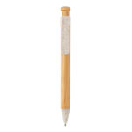 Bamboo pen with wheatstraw clip - Image 2