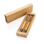 Bamboo modern pen set in box - Image 6