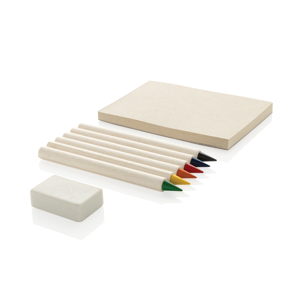 P611.3603__B_1__f6bd70af01164548a49b62c54dc61a49 Micki GRS infinity 6pc colouring pencil set with notepad - Image 1