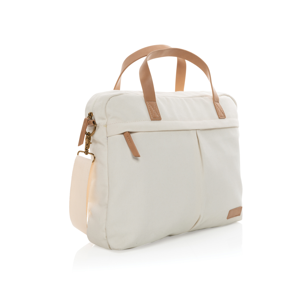 P760.230__B_1__087084485e0a4b2eb1015551c751873e Impact AWARE™ 16 oz. recycled canvas laptop bag - Image 1