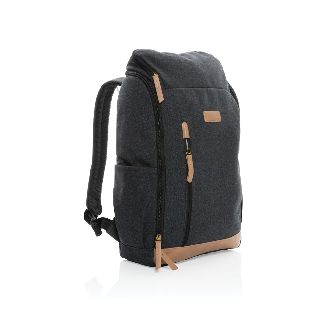 P760.241__B_1__9d4d0c3b299b48248139f59a603344c6 Impact AWARE™ 16 oz. recycled canvas 15" laptop backpack - Image 1
