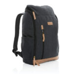 Impact AWARE™ 16 oz. recycled canvas 15" laptop backpack - Image 7