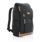 Impact AWARE™ 16 oz. recycled canvas 15" laptop backpack - Image 8