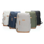 Impact AWARE™ 16 oz. recycled canvas 15" laptop backpack - Image 10