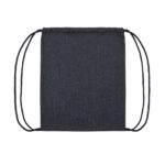 Impact AWARE™ recycled denim drawstring backpack - Image 2