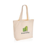 Impact Aware™ 240 gsm rcanvas shopper w/pocket undyed - Image 4