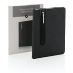 Standard hardcover PU A5 notebook with stylus pen - Image 6