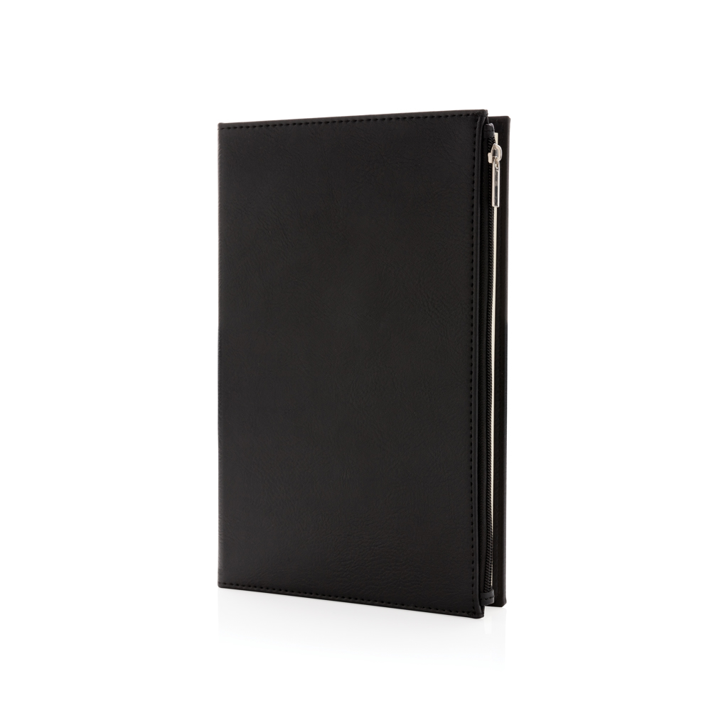 P774.141__B_1__b5f269818f0540fcb8782735d44c1f3f Swiss Peak A5 PU notebook with zipper pocket - Image 1