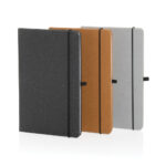 GRS Recycled leather hardcover notebook A5 - Image 7
