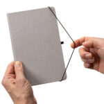 GRS Recycled leather hardcover notebook A5 - Image 9
