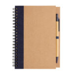 Kraft spiral notebook with pen - Image 3