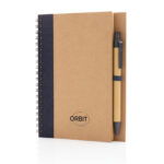 Kraft spiral notebook with pen - Image 5